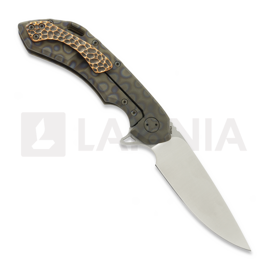 Coltello pieghevole Olamic Cutlery Wayfarer 247 Drop Point, Copper Inlay