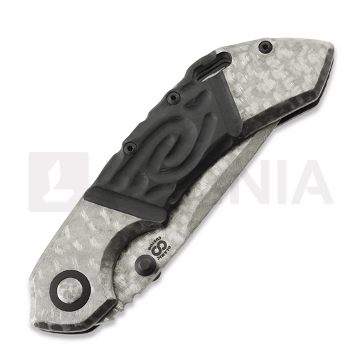 Coltello pieghevole Olamic Cutlery Wayfarer 247 Drop Point, Double Faux Bolsters Flow Molten