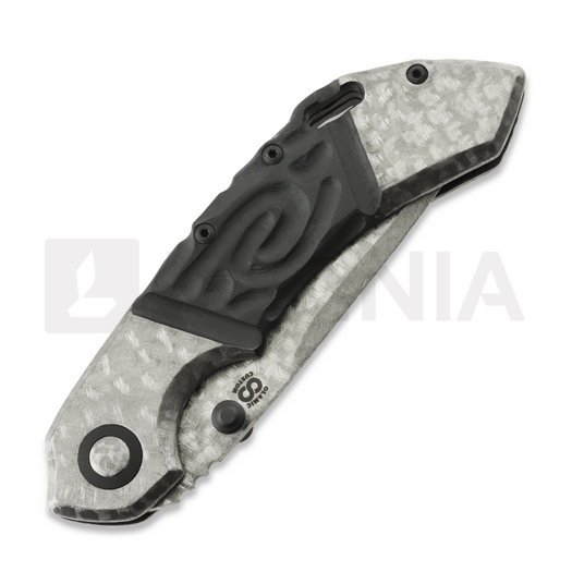 Coltello pieghevole Olamic Cutlery Wayfarer 247 Drop Point, Double Faux Bolsters Flow Molten