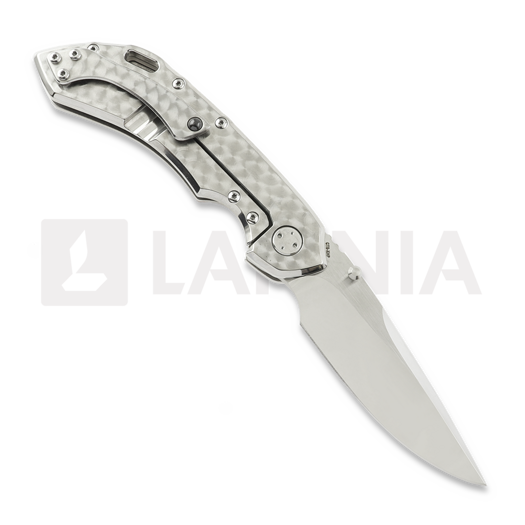 Olamic Cutlery Wayfarer 247 FD CTS-XHP DP sulankstomas peilis, Jeweled Ti & Mammoth Tooth