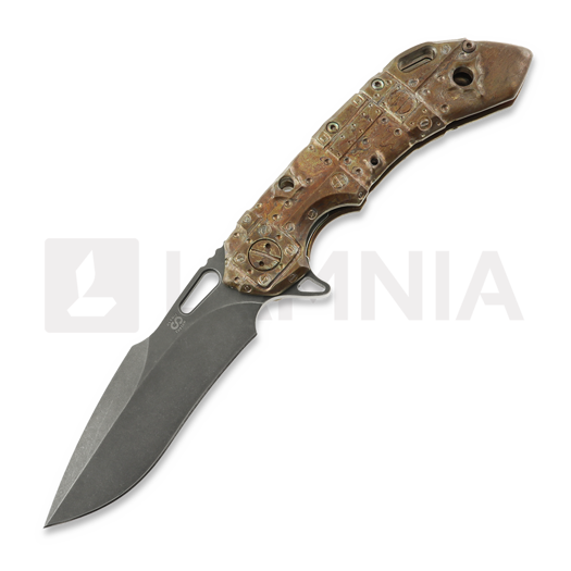 Olamic Cutlery Wayfarer 247 Harpoon, Space Trash, Stonewash PVD