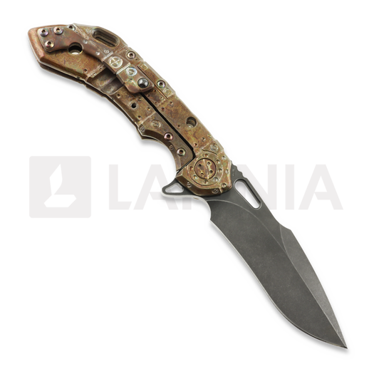 Olamic Cutlery Wayfarer 247 Harpoon, Space Trash, Stonewash PVD