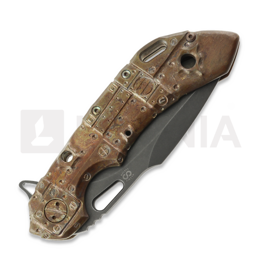 Olamic Cutlery Wayfarer 247 Harpoon, Space Trash, Stonewash PVD