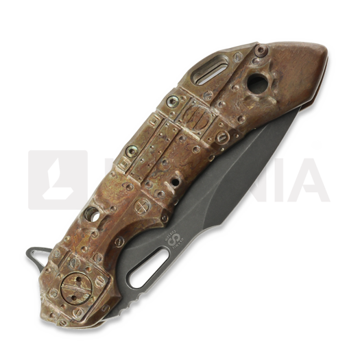 Olamic Cutlery Wayfarer 247 Harpoon, Space Trash, Stonewash PVD