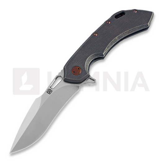 Olamic Cutlery Wayfarer 247 M390 Harpoon sulankstomas peilis