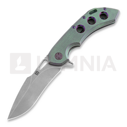 Olamic Cutlery Wayfarer 247 M390 Harpoon sulankstomas peilis