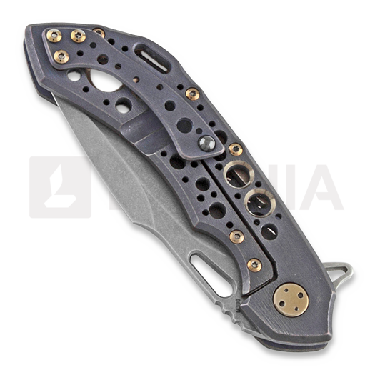 Olamic Cutlery Wayfarer 247 M390 Harpoon sulankstomas peilis