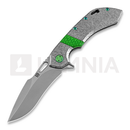 Olamic Cutlery Wayfarer 247 M390 Harpoon folding knife