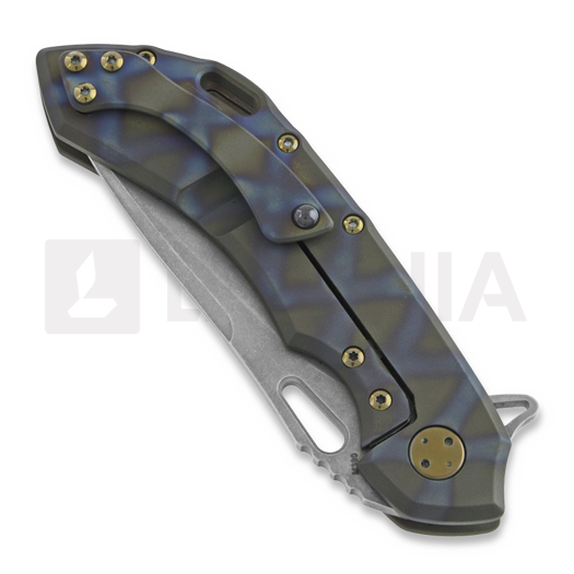Olamic Cutlery Wayfarer 247 M390 Harpoon sulankstomas peilis