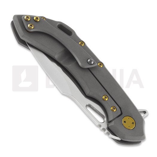 Olamic Cutlery Wayfarer 247 M390 Harpoon sulankstomas peilis
