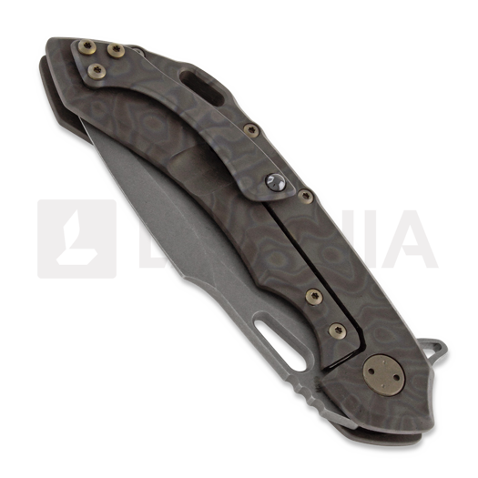 Olamic Cutlery Wayfarer 247 M390 Harpoon sulankstomas peilis