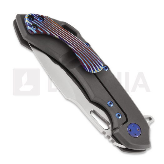 Olamic Cutlery Wayfarer 247 M390 Harpoon sulankstomas peilis