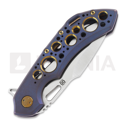 Olamic Cutlery Wayfarer 247 M390 Harpoon sulankstomas peilis
