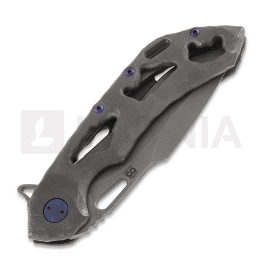 Olamic Cutlery Wayfarer 247 M390 Harpoon sulankstomas peilis
