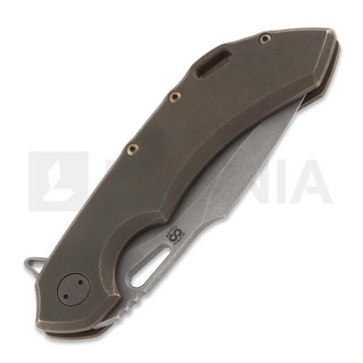 Olamic Cutlery Wayfarer 247 M390 Harpoon sulankstomas peilis