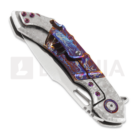 Olamic Cutlery Wayfarer 247 M390 Harpoon sulankstomas peilis