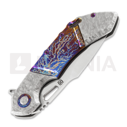 Olamic Cutlery Wayfarer 247 M390 Harpoon sulankstomas peilis