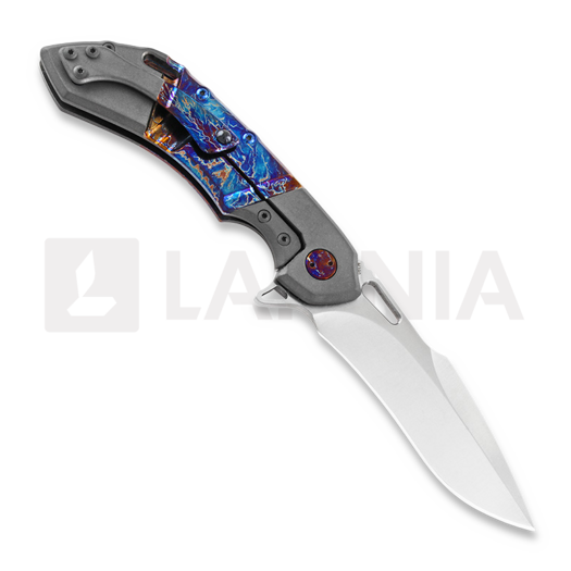 Olamic Cutlery Wayfarer 247 M390 Harpoon T485H sulankstomas peilis