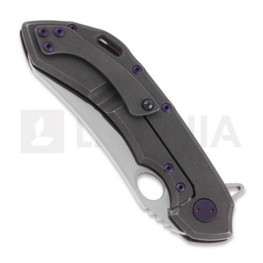 Складной нож Olamic Cutlery Wayfarer 247 Mouflon, Dark Matter, Purple