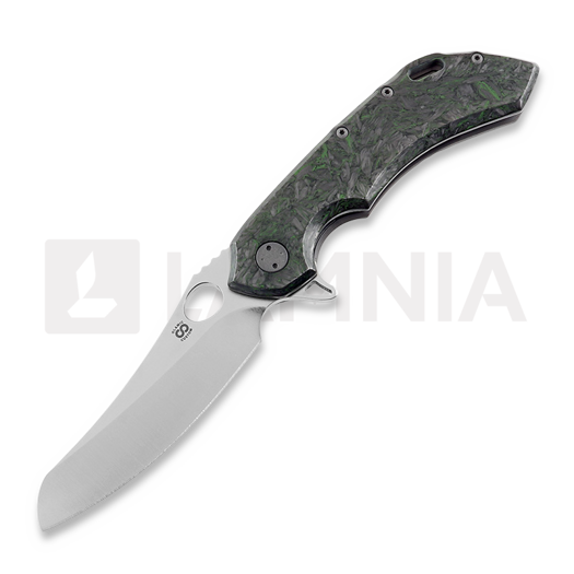 Складной нож Olamic Cutlery Wayfarer 247 Mouflon, Fatcarbon DM Green