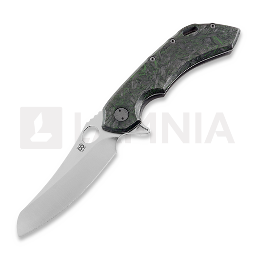 Складной нож Olamic Cutlery Wayfarer 247 Mouflon, Fatcarbon DM Green