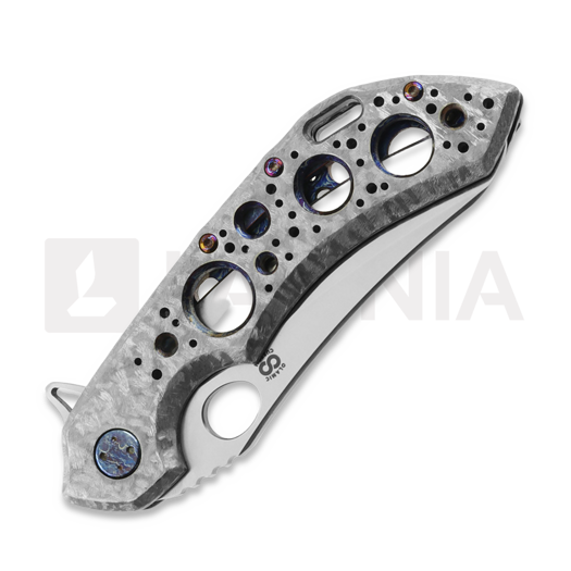 Olamic Cutlery Wayfarer 247 Mouflon sulankstomas peilis, Frosty/Entropic, Satin