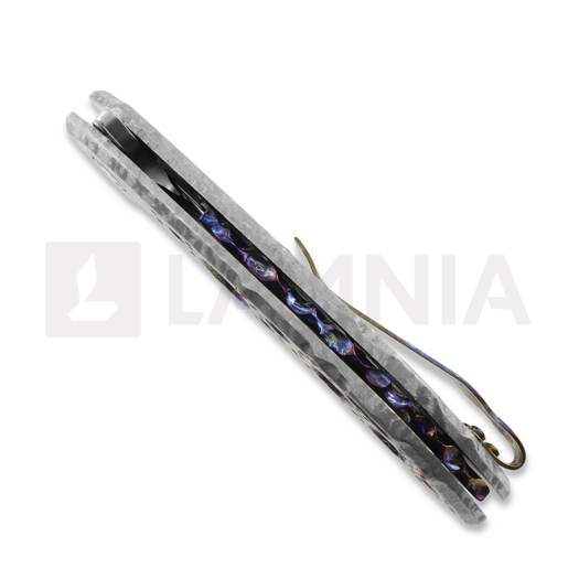 Olamic Cutlery Wayfarer 247 Mouflon sulankstomas peilis, Frosty/Entropic, Satin