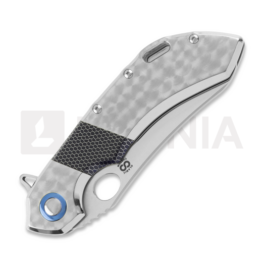 Olamic Cutlery Wayfarer 247 Mouflon sulankstomas peilis, Jeweled Titanium, Satin