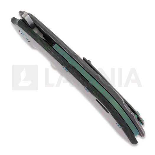Olamic Cutlery Wayfarer 247 Purist kääntöveitsi, Dark Matter, Green
