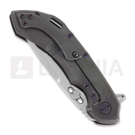 Olamic Cutlery Wayfarer 247 Purist sulankstomas peilis, Dark Matter, Purple
