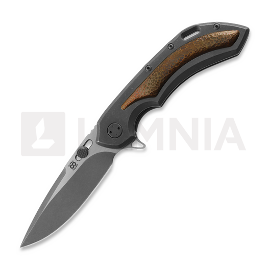 Olamic Cutlery Wayfarer 247 Purist kääntöveitsi, Hammered Copper, Two-Tone SW
