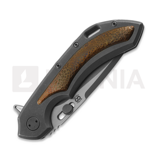 Coltello pieghevole Olamic Cutlery Wayfarer 247 Purist, Hammered Copper, Two-Tone SW