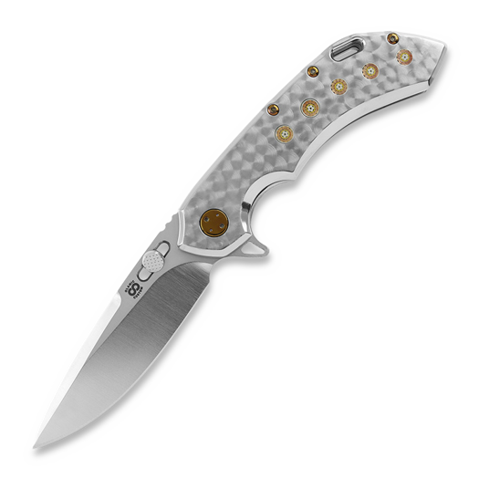 Olamic Cutlery Wayfarer 247 Purist folding knife, Jeweled Ti, Satin