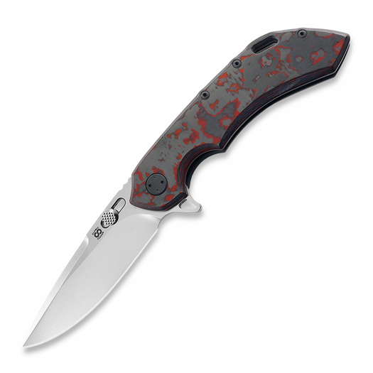 Olamic Cutlery Wayfarer 247 Purist, Lava Flow, Dark Blasted
