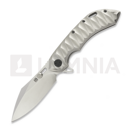 Olamic Cutlery Wayfarer 247 S90V Cutlass összecsukható kés, Scalloped