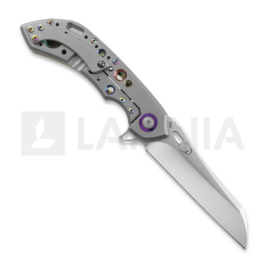 Olamic Cutlery Wayfarer 247 Wharning foldekniv, Clown Skull, Satin