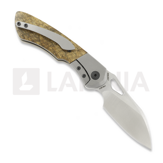 Olamic Cutlery WhipperSnapper BL Flipper Delete sulankstomas peilis, Koa Wood