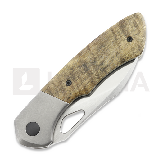 Olamic Cutlery WhipperSnapper BL Flipper Delete sulankstomas peilis, Koa Wood