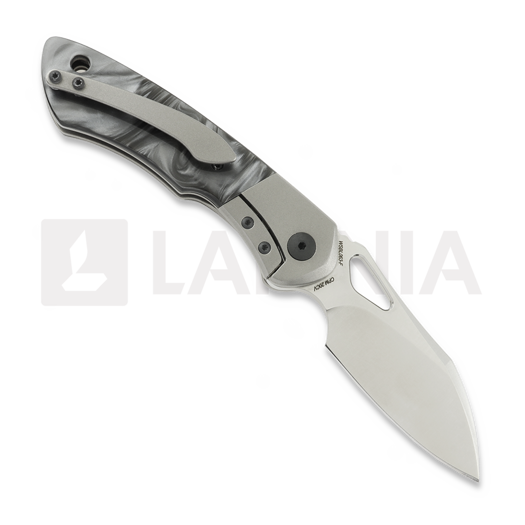 Coltello pieghevole Olamic Cutlery WhipperSnapper BL, Gray & Black Kirinite