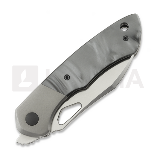 Olamic Cutlery WhipperSnapper BL sulankstomas peilis, Gray & Black Kirinite