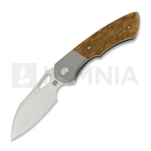 Skladací nôž Olamic Cutlery WhipperSnapper BL, Karelian Birch