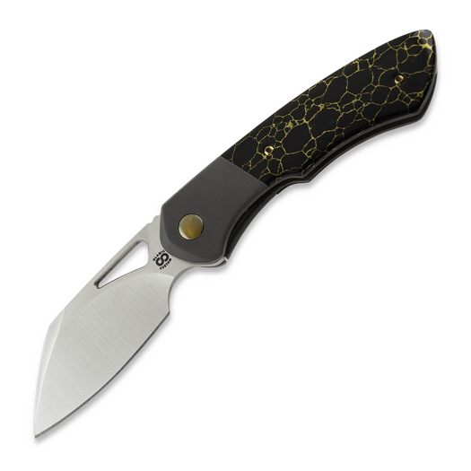 Olamic Cutlery WhipperSnapper BL Sheepsfoot, Dark Blast Ti, Satin