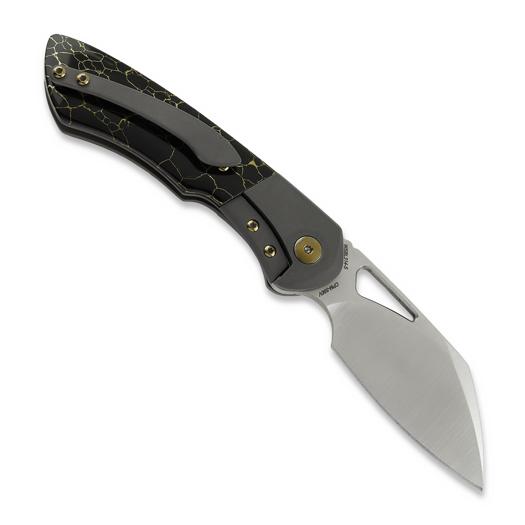 Olamic Cutlery WhipperSnapper BL Sheepsfoot, Dark Blast Ti, Satin