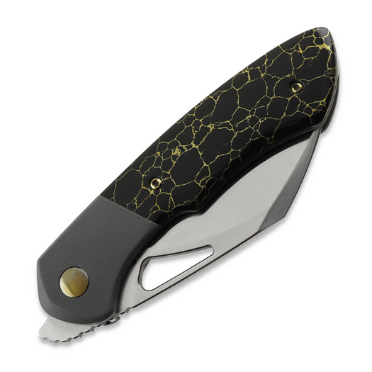 Olamic Cutlery WhipperSnapper BL Sheepsfoot, Dark Blast Ti, Satin
