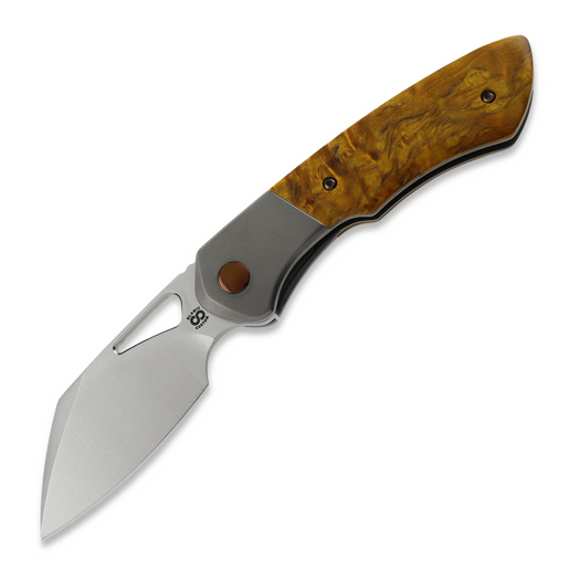 Olamic Cutlery WhipperSnapper BL Sheepsfoot, Light Blast Ti, Satin