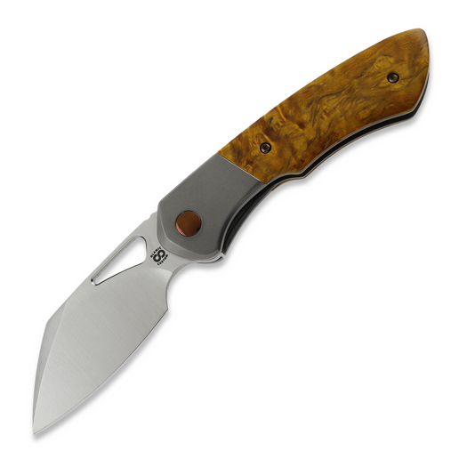 Olamic Cutlery WhipperSnapper BL Sheepsfoot, Light Blast Ti, Satin
