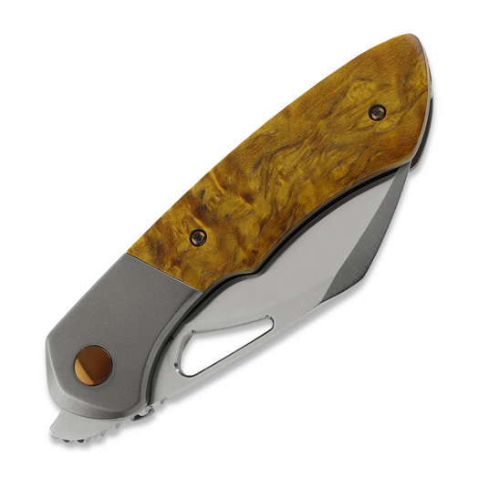 Olamic Cutlery WhipperSnapper BL Sheepsfoot, Light Blast Ti, Satin