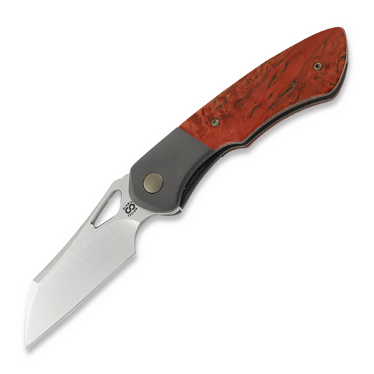 Olamic Cutlery WhipperSnapper BL Wharncliffe, Dark Blast Ti, Satin