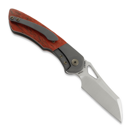 Olamic Cutlery WhipperSnapper BL Wharncliffe, Dark Blast Ti, Satin