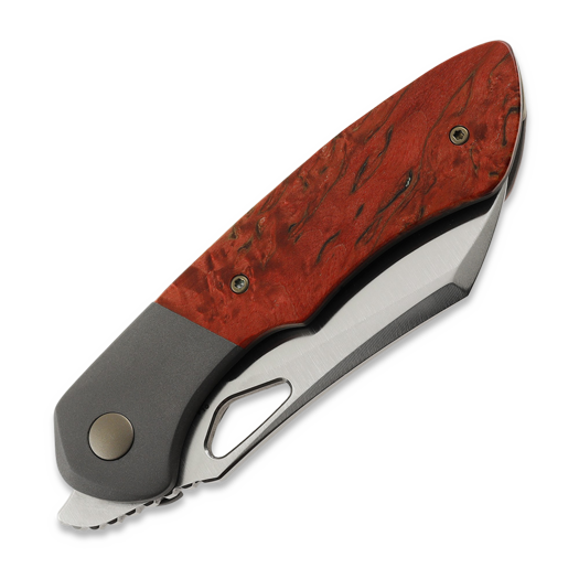 Olamic Cutlery WhipperSnapper BL Wharncliffe, Dark Blast Ti, Satin